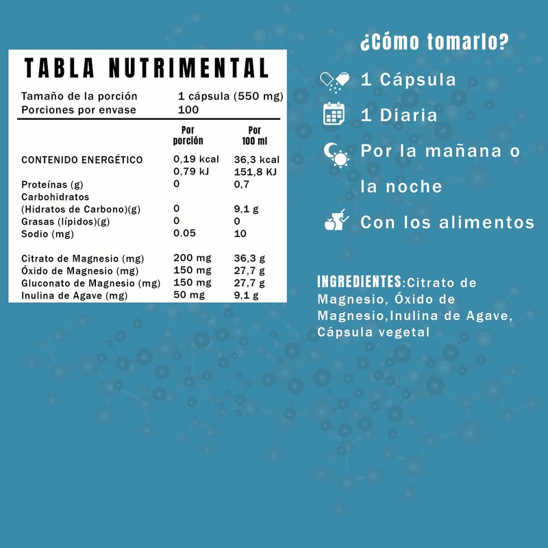 NSN Magnesio | Citrato, Oxido, Gluconato | Suave con el