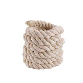 Faxco 10ft Natural Twisted Cotton Rope Strong Triple-Strand Rope for Sports, Crafts, Indoor Outdoor Use Tug of War Rope