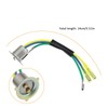 EMSea 4Pcs 3-Wire Motorcycle Headlight Bulb Holder Compatible with Jialing