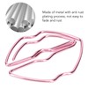 100pcs Paper Clips Portable Purple Lip Shape Rustproof Electroplated Metal