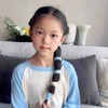 VIPMOFAN 子供用 マリンカラーヘアゴム 10本セット 高弾力 跡がつきにくい 滑り止め ヘアアクセサリー(8# ミストブルー系（10 本/箱）)8#