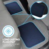 BDK Premium Carpet Blue Floor Mats for Cars - Universal