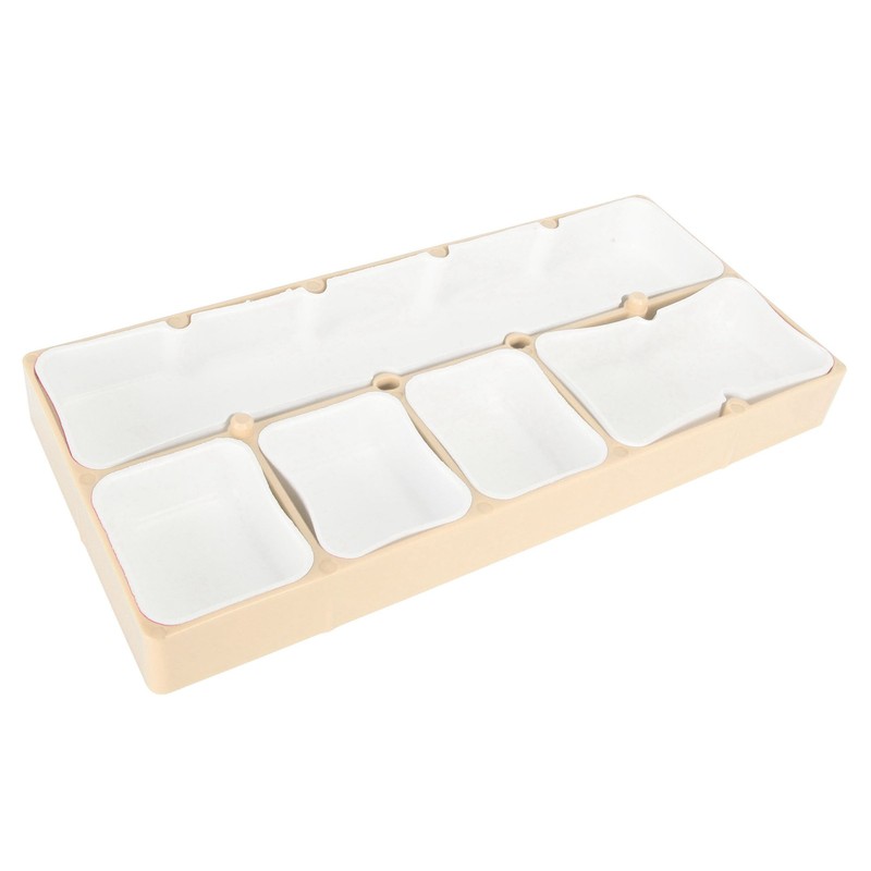 Watch Parts Storage Box Stackable 5 Compartments Acrylic Rubber Watch