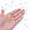 1400pcs 2x7mm Golden Glass Bugle Beads Tube Twisted Seed Beads