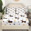 Castle Fairy Cute Dachshund Dog Fitted Sheet King Size,Ball Bones