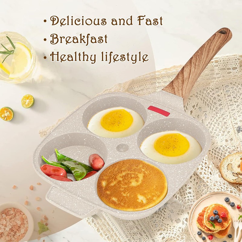 Bobikuke Egg Pan, Egg Frying Pan with Lid Nonstick 4