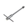 Quluxe Adjustable T-Handle Ratchet Tap Wrench, Silver Alloy Steel, M3-8