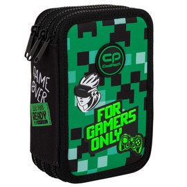 CoolPack F067826 Jumper 3 Game Zone Pencil Case, Multi-Coloured, multicoloured, pencil case