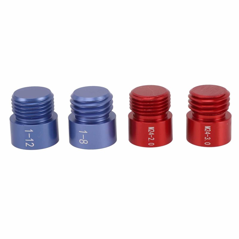 44-Piece Thread Tester for Nuts and Bolts (Red and Blue),