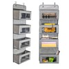 BrilliantJo Over Door Storage Organiser, 4 Pockets Soft Fabric Hanging