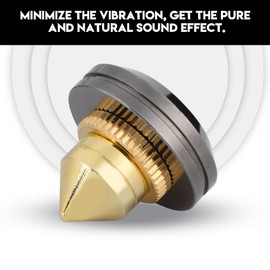 HiFi Speaker Spikes, 4Pcs Speaker Isolation Spikes Stand Feet Speaker AMP CD Cone Base Pads, 28x25mm