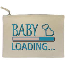 'Baby Boy Loading' Canvas Clutch Bag/Accessory Case (CL00041801)