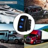 Waterproof Blue Led Turn Signal Switch 10 Pin ON-Off-ON DPDT