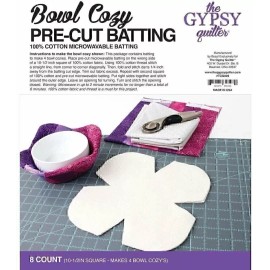 Keepsake Quilting Gypsy Quilter Bowl Cozy Pre Cut Batting 8ct