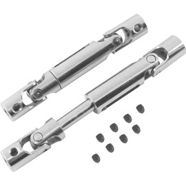 Vgoohobby 2Pcs Metal RC Universal Drive Shaft CVD Transmission Joint 57mm-71mmfor WPL MN Modes B-14 B-16 B-24 B-36 MN-D90 1/16 1/24 RC Military Truck Crawler Car