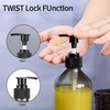 Pack of 4 Refillable Empty Shampoo Bottles, 300 ml Soap