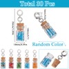 SUNNYCLUE 1 Box 30Pcs Charm Bottles Mini Glass Bottle Charms