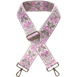 Xundefeng 2 Inch Wide Women's Boho Replacement Handbag Straps for Crossbody Purse Bags Lady Girls Canvas Bag Strap