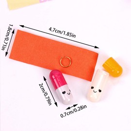 Pack of 200 Letter Capsule Message Capsule Letter Capsules Friendship Capsules Half Pill in Random Colour