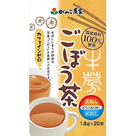 Ganko Tea House Burdock Tea, 0.07 oz (1.8 g) x 20 Bags