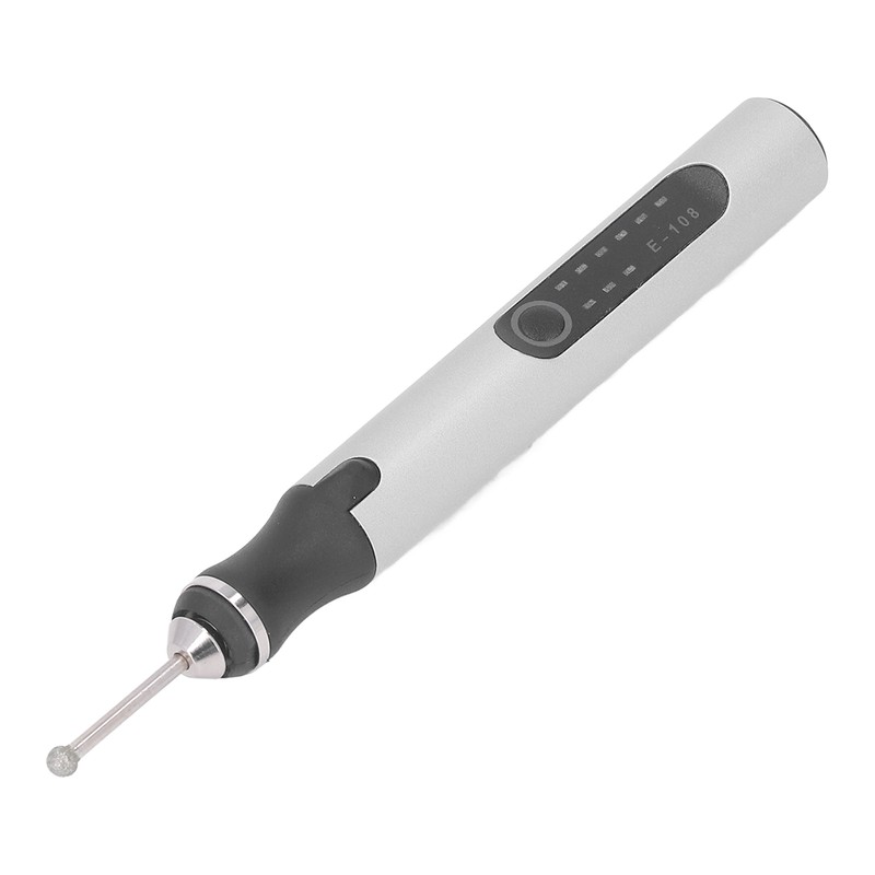 Electric Engraving Pen Set Mini Silver 10W USB Rechargeable Engraving