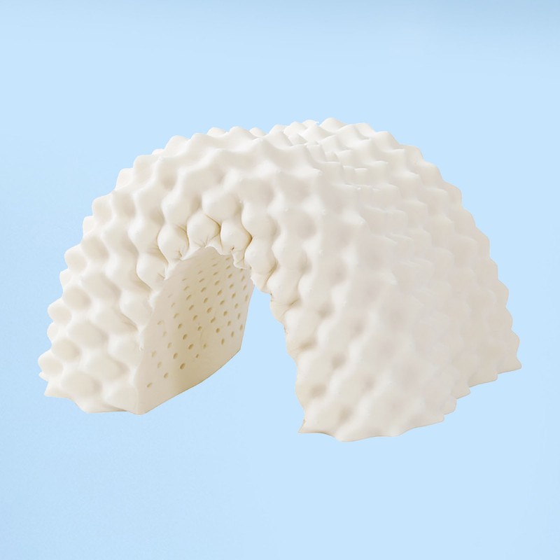 Latex Sleeping Pillow Cervical Protection 35cmx55cm Wolf Tooth Model Latex