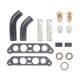 18-3673 Thermostat Kit for Johnson Evinrude V4 Crossflow 85-140 HP for Outboard Engines 65 80 90 Jet Replaces 434841 340975 340976 13270 with Hoses