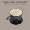 Swissmar Lugano Cast Iron Cheese Fondue Set, 9-Piece, 2 QT