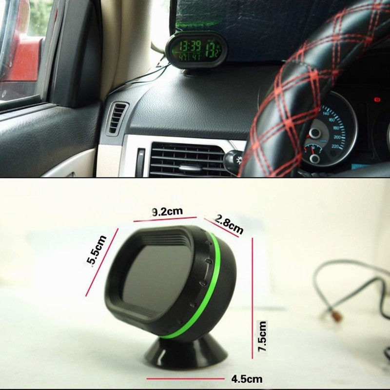 Digital Car Thermometer, Ruspela Car Thermometer Digital Clock Car Vehicles