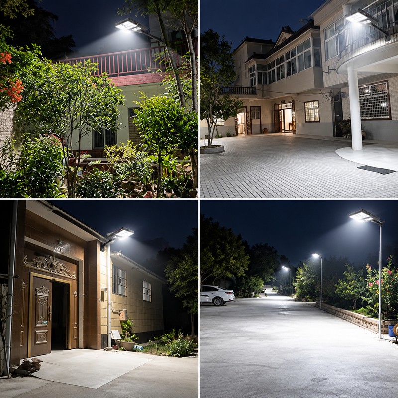 Solar Motion Sensor Light for Outdoor Lighting – 4-Mode Self-Contained