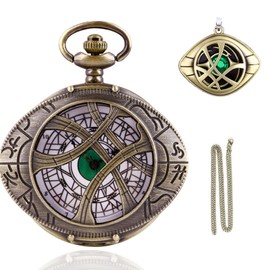 Tiong Quartz Pocket Watch Pendant Necklace Men's Gift with Necklace Men's Pocket Watch, Mb-cfj002, small / 1