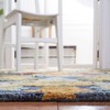 SAFAVIEH Blossom Collection 2'3" x 6' Navy / Multi BLM402A