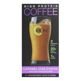 Café Frío Proteína Chike, Caramelo, 12 Sobres 30 G