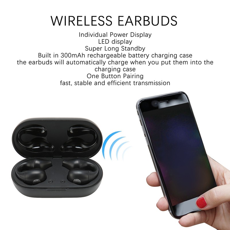 Wireless Bluetooth 5.3 Earbuds HD LED Power Display IPX7 Waterproof