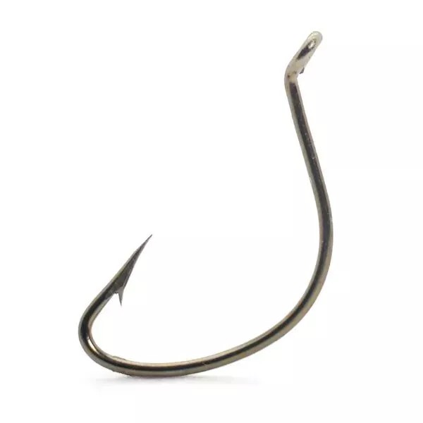 Mustad Hooks 37160-BR-8-50 Wide Gap 50pcs Kahle Fluke Shiner Small