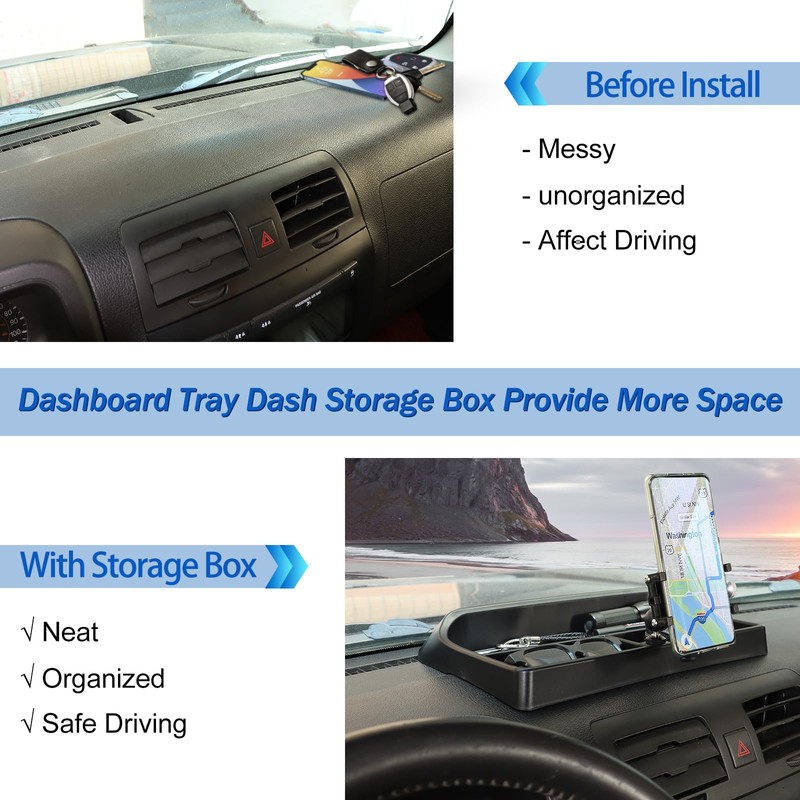 Fgtagtal Compatible with Hummer H3 2005-2009 Dash Multi-Mount Phone Holder