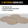 Dura-Gold Premium 6" Wet or Dry Sanding Discs - 3000