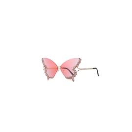 Outchoo, Butterfly Shaped Sunglasses with UV400 Protection Women Glasses for Party & Birthday (Gradient Pink)