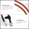 AJP Distributors Red Stainless Steel Braided Oil Disc Brake Lines