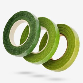 LEBQ Pack of 3 Florist Trunk Ribbon 1/2 Inch by 90 Feet (Multi-Colour)