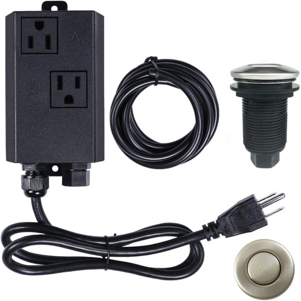 Etoolcity Garbage Disposal Air Switch Kit Dual Outlet Sink Top