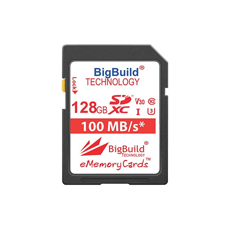 eMemoryCards 128GB UHS-I U3 100MB/s Memory Card Compatible with Panasonic