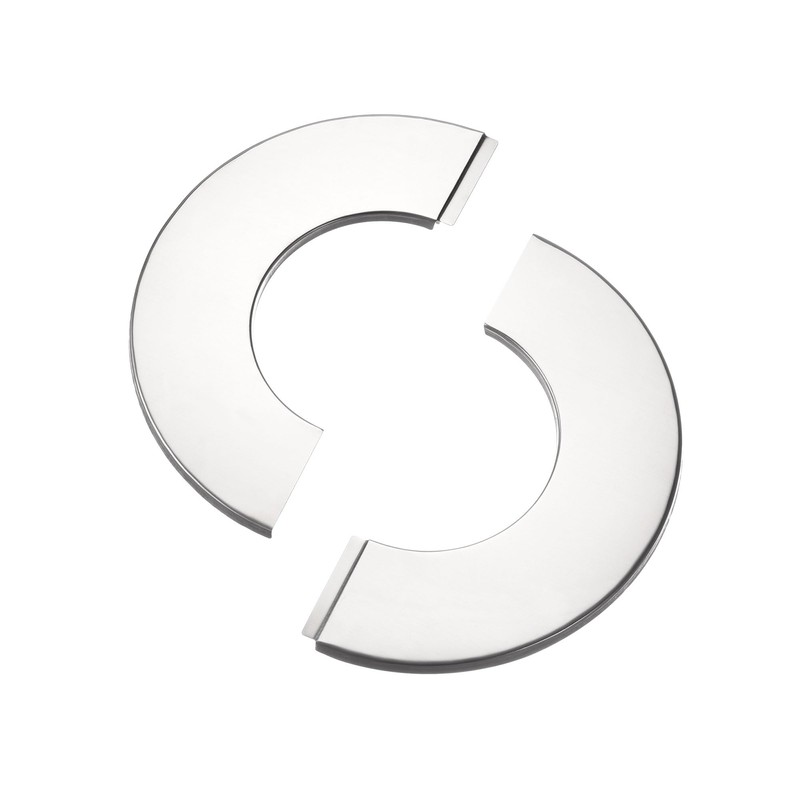 sourcing map Wall Split Flange, Stainless Steel Round Escutcheon Plate