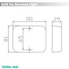 AGRISHOP 1piece 12/24V LED Rear Trailer Reverse Light White,19leds Trailer