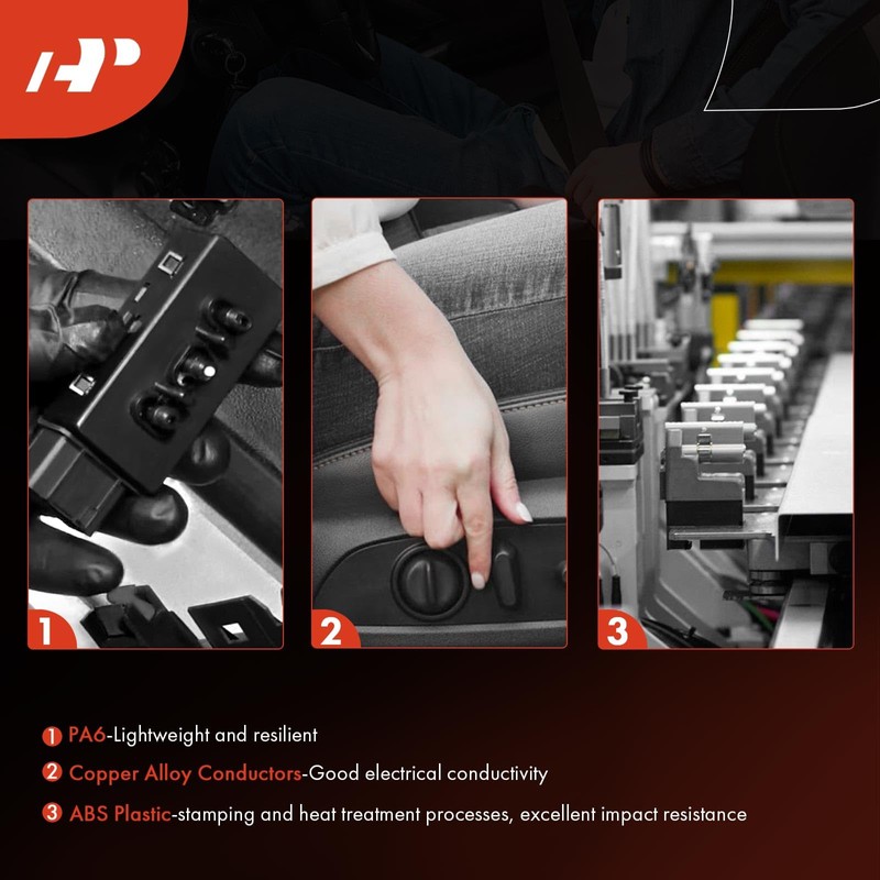 A-Premium Power Seat Adjuster Switch Compatible with Dodge Ram 1500