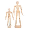 Operitacx 2pcs Wooden Artist Mannequin Articulated Joints for Realistic Posing