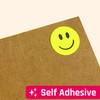 2000 Pack - 0.5" Smiling Happy Smile Face Stickers, Yellow