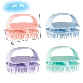 JOOYUNA Curly Hair Brush for Women Men, Hair Brush,Hair Comb Blow Brush, Hair Styling Brush Fluffy Hair Comb, Air Cushion Comb (04pink)