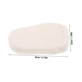 SUPVOX 6pcs Paintable Smooth Flat Rocks for DIY Crafts Uncolored Pebbles for Creative Painting for Artistic Projects and Expressions