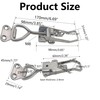 Runseaway 2Pcs Adjustable Toggle Latch Clamp with Lock Hole, Heavy